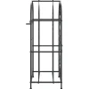 Viinipulloteline 33 pullolle musta 45x36x100 cm takorauta (58369)