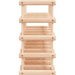 Viinipulloteline 20 pullolle 46,5x23x46,5 cm täysi mänty (53751)