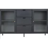 Vitriini House Nordic Dalby, 3 laatikolla, 140x40x85cm, musta