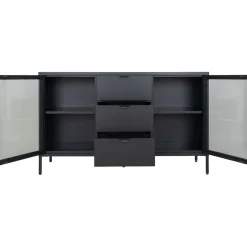 Vitriini House Nordic Dalby, 3 laatikolla, 140x40x85cm, musta