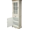 Vitriinikaappi Home4You SAMIRA 60x35xK195,5 cm, valkoinen