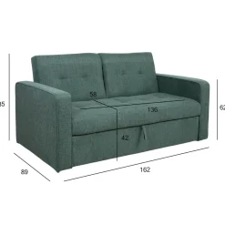 Vuodesohva Home4You Jorge, 2-istuttava