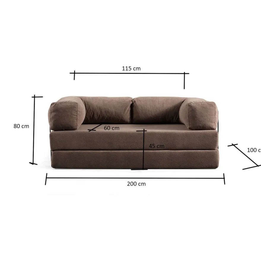 Vuodesohva Linento Furniture Via Con, 2-istuttava