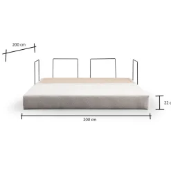 Vuodesohva Linento Furniture Via Con, 2-istuttava