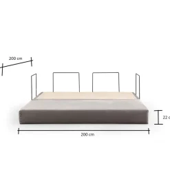 Vuodesohva Linento Furniture Via Con, 2-istuttava