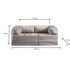 Vuodesohva Linento Furniture Via Con, 2-istuttava