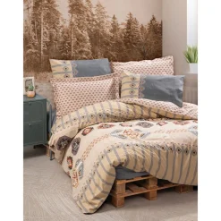 Vuodevaatesetti Linento Dakota, beige/harmaa