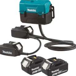 Vyöadapterisarja Makita LXT 197580-6 + 2x6.0Ah BL1860B-akuilla, ilman laturia