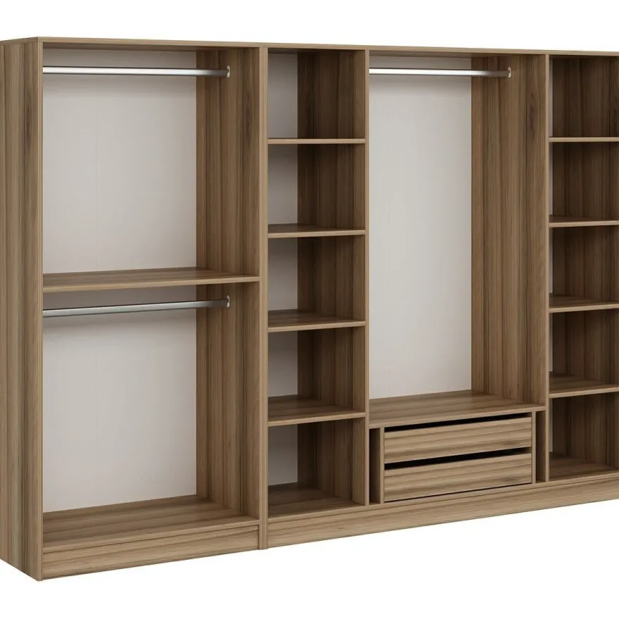 Walk-in closet Linento Furniture Kale 7670 210x270cm ruskea