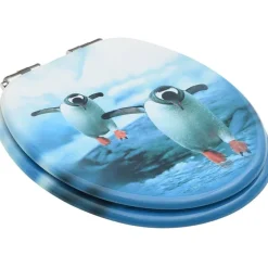 WC-istuimen kansi soft-close MDF pingviinikuosi