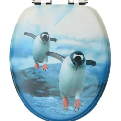 WC-istuimen kansi soft-close MDF pingviinikuosi