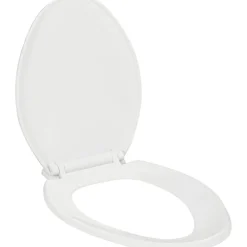 WC-istuimen kansi soft-close valkoinen, kapeneva, pikakiinnityksellä, asennusreikiin Ø15 mm