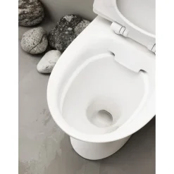 WC-istuin IDO Standard, piilo-S-lukko, 2-huuhtelu, huuhtelukaulukseton, sis. kansi