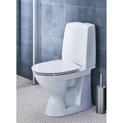 WC-istuin IDO Standard, piilo-S-lukko, 2-huuhtelu, huuhtelukaulukseton, sis. kansi