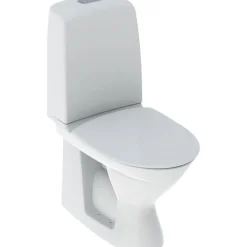 WC-istuin IDO Standard, piilo-S-lukko, 2-huuhtelu, huuhtelukaulukseton, sis. kansi