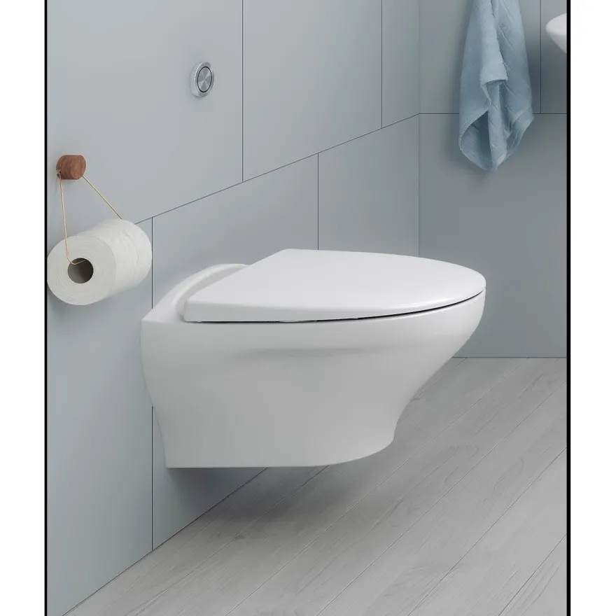WC-istuinkansi Gustavsberg Estetic, seinä-WC-istuimelle, SoftClose/QuickRelease, eri värejä