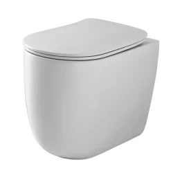 WC-istuin Kerasan Nolita 5318 Rimless, lattiamalli, S/P-lukko, valkoinen