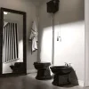 WC-istuin Lavabo Retro High, S-lukko, kiiltävä musta, eri värejä