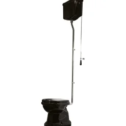 WC-istuin Lavabo Retro High, S-lukko, kiiltävä musta, eri värejä
