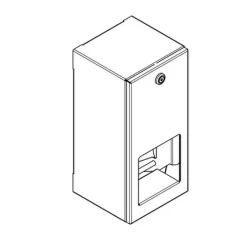 WC-paperiteline KWC RODX672, rst, satiinipintainen 2 rullalle