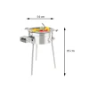 Wokkisetti GrillSymbol PRO-545 inox Ø54 cm kaasupoltin säädinletkusetti