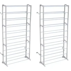 2 x kenkäteline