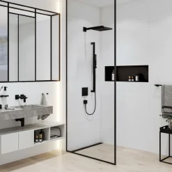 Yläsuihku Hansgrohe Pulsify E 260 1jet EcoSmart, matta musta
