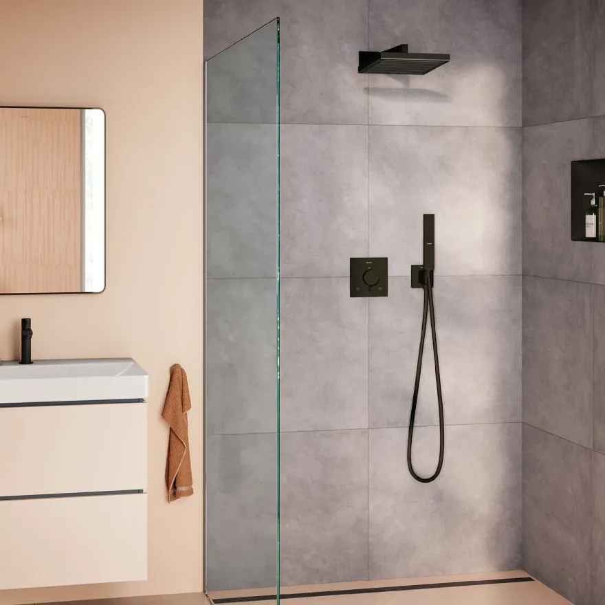 Yläsuihku Hansgrohe Pulsify E 260 1jet EcoSmart, matta musta