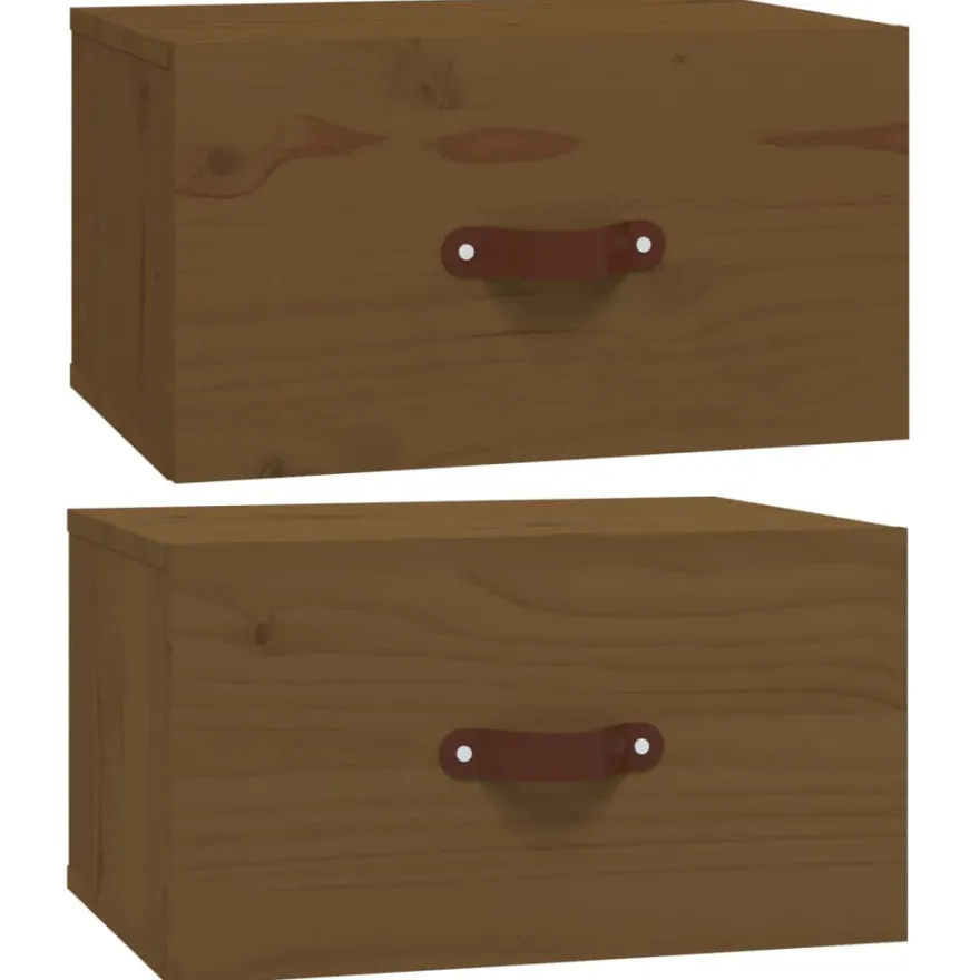 Yöpöydät seinäkiinnityksellä, 40x29,5x22 cm, eri värejä ja pakkauskokoja (17561)