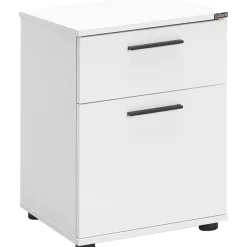 Yöpöytä Linento Furniture KMD-611-BB-1, valkoinen