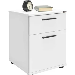 Yöpöytä Linento Furniture KMD-611-BB-1, valkoinen