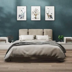 Yöpöytä 60x43x51cm, mänty, eri pakkauskokoja ja värejä