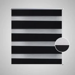 Zebra rullakaihdin 120 x 175 cm musta
