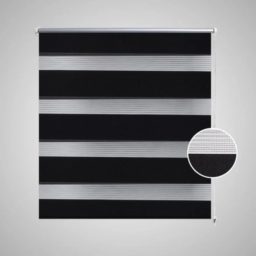Zebra rullakaihdin 120 x 175 cm musta